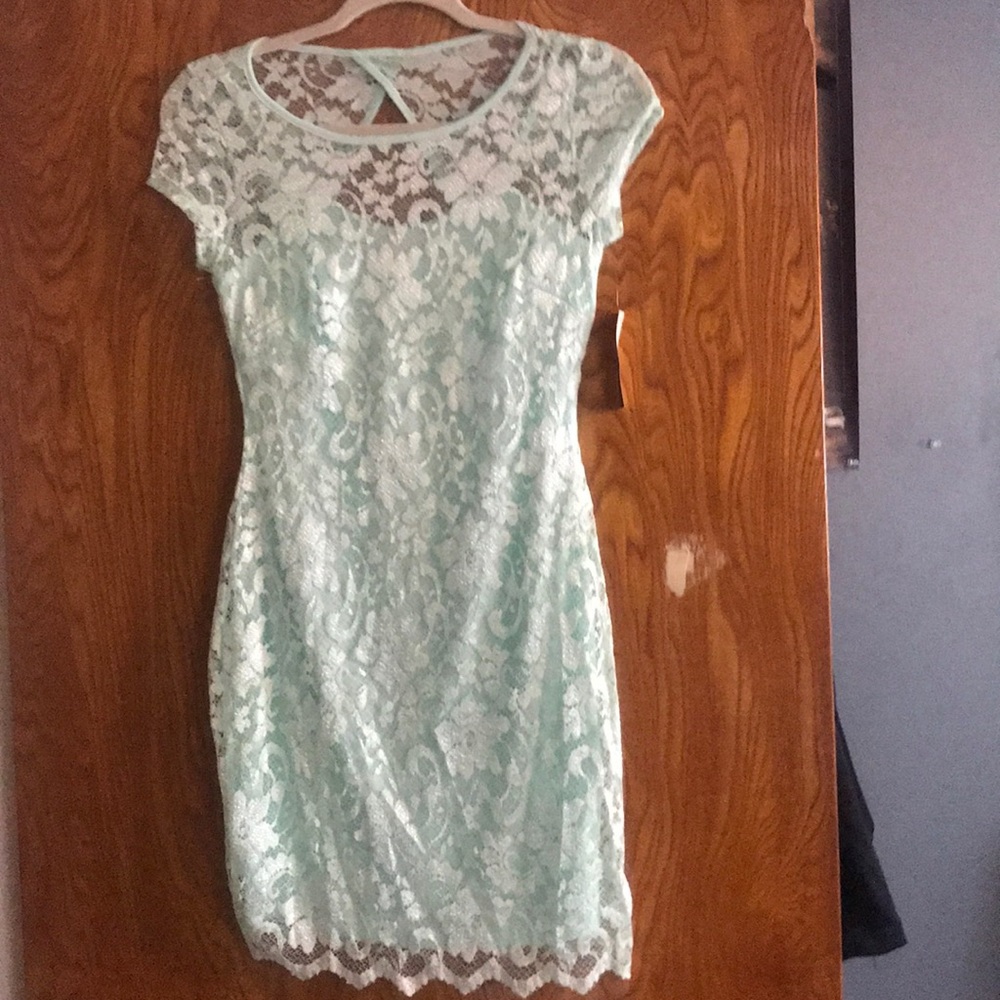 Never worn mint lace dress!